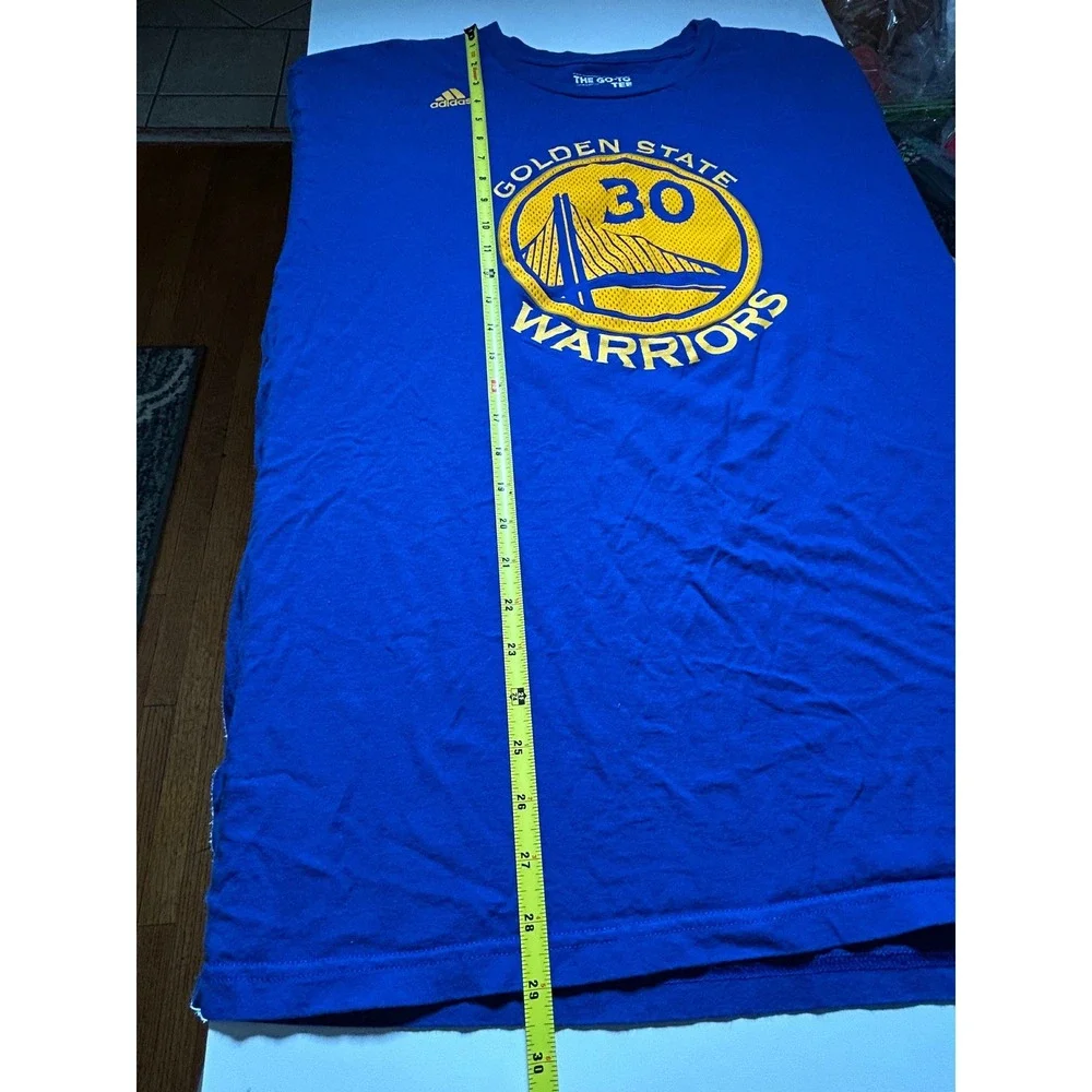 Adidas Golden State Warriors‎ Stephen Curry 30 Blue T Shirt 2X